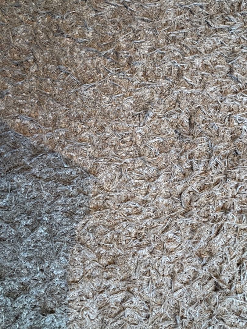 モデルルーム展示品 シャギーラグ 180×210cm 北欧 グレーベージュ