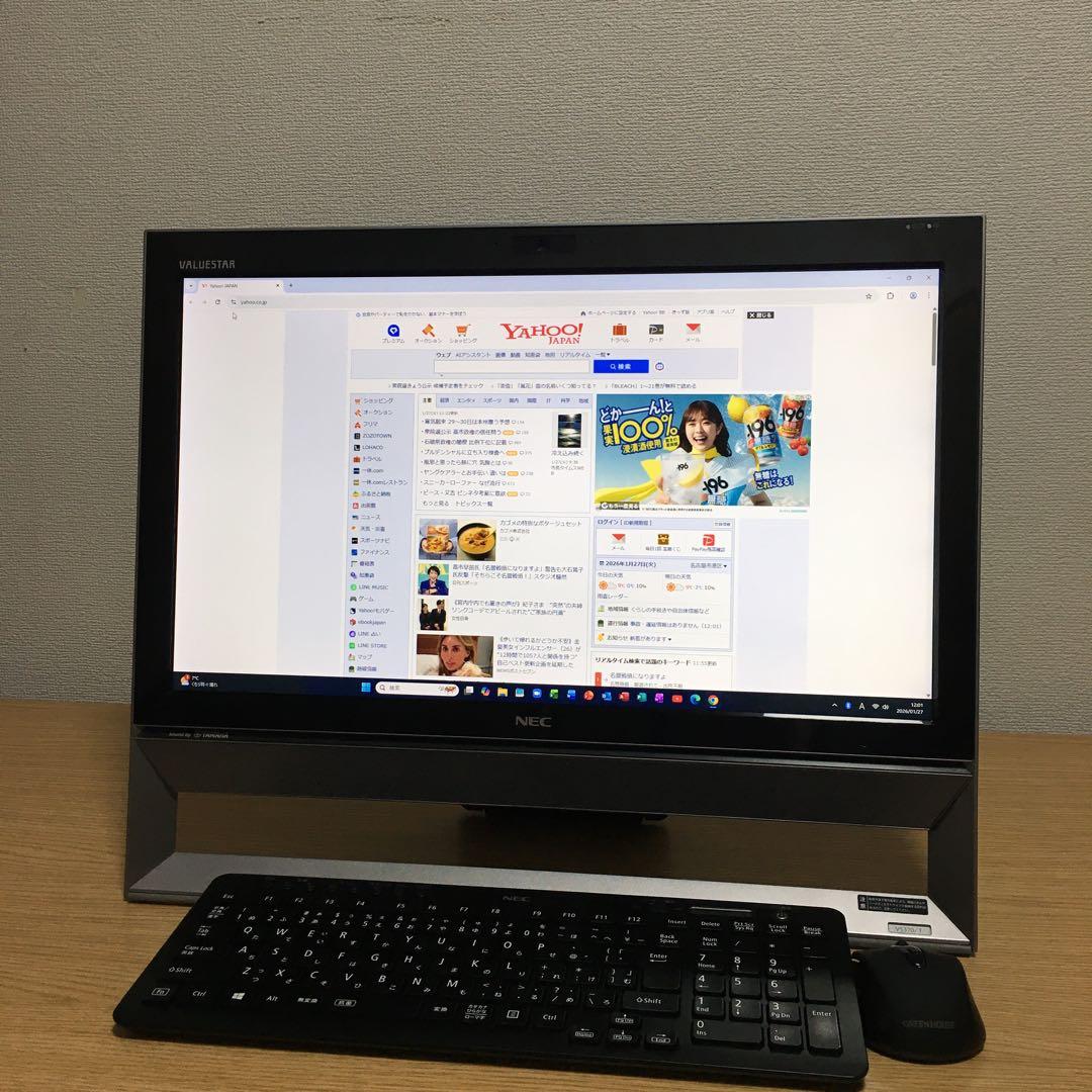 NEC VALUESTAR Win11 地デジ 一体型 SSD デスクトップPC