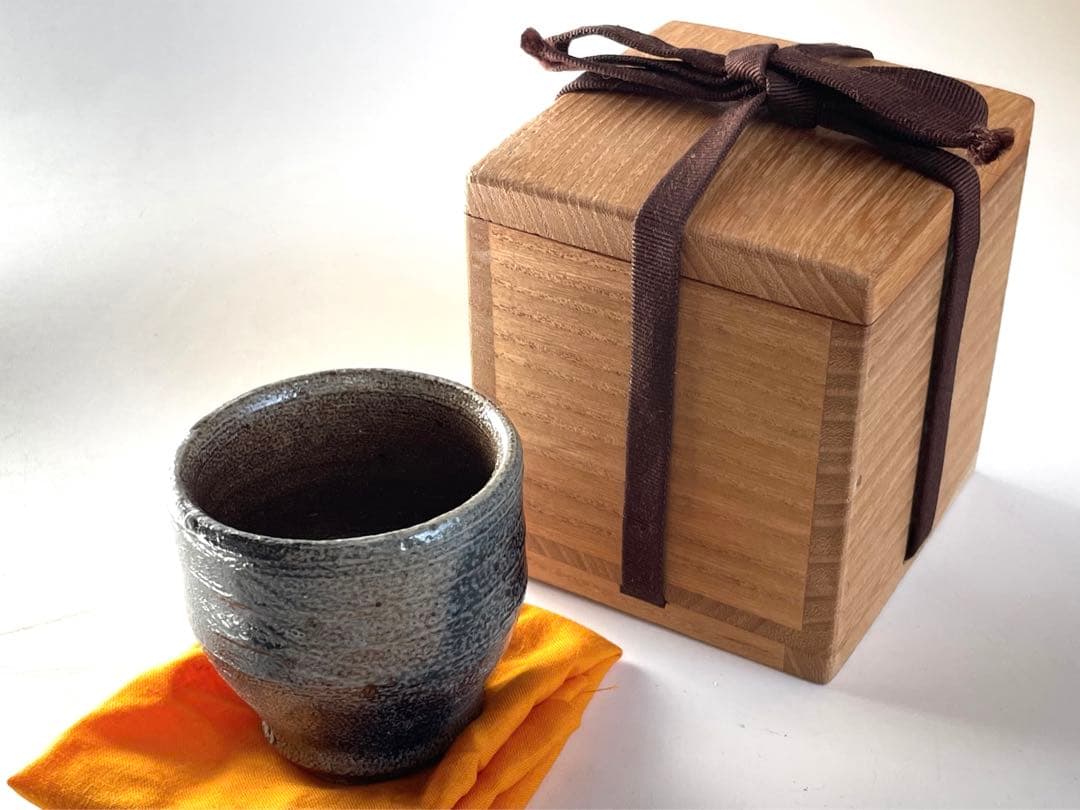 陶芸家　人間国宝　濱田庄司　塩釉酒呑　盃　ぐい呑　益子焼　浜田庄司