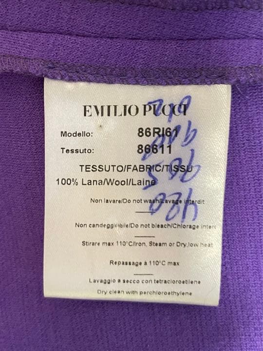EMILIO PUCCI イタリア製 ウール100% ワンピース