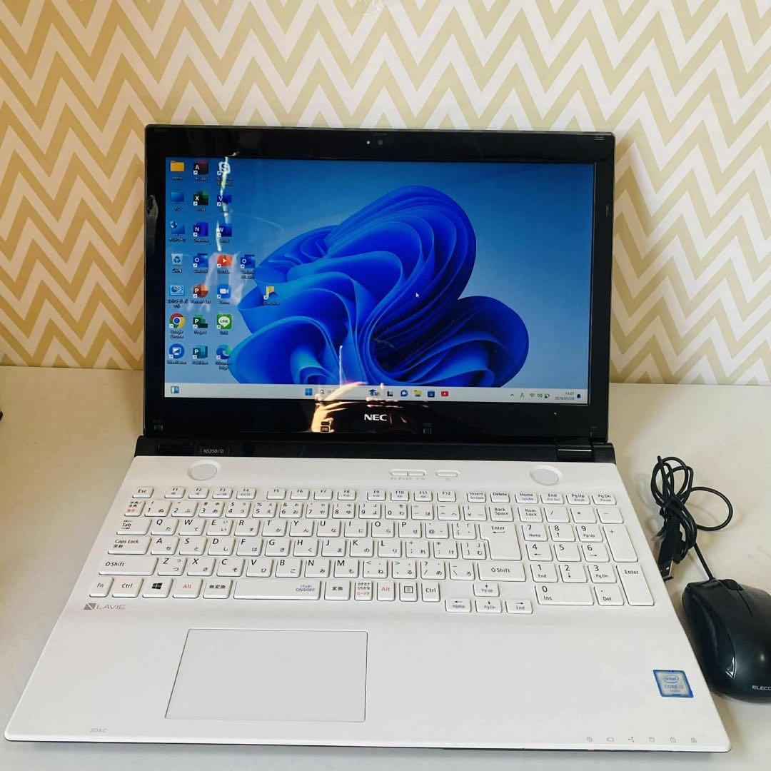 T11 NECノートパソコンSSD高速WEBカメラWindows11オフィス付き