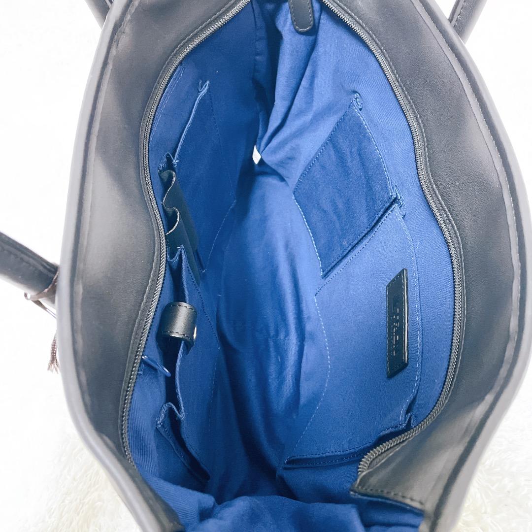 TRION トライオン ハンドバッグ ビジネス クラブレザー A4 ブラック