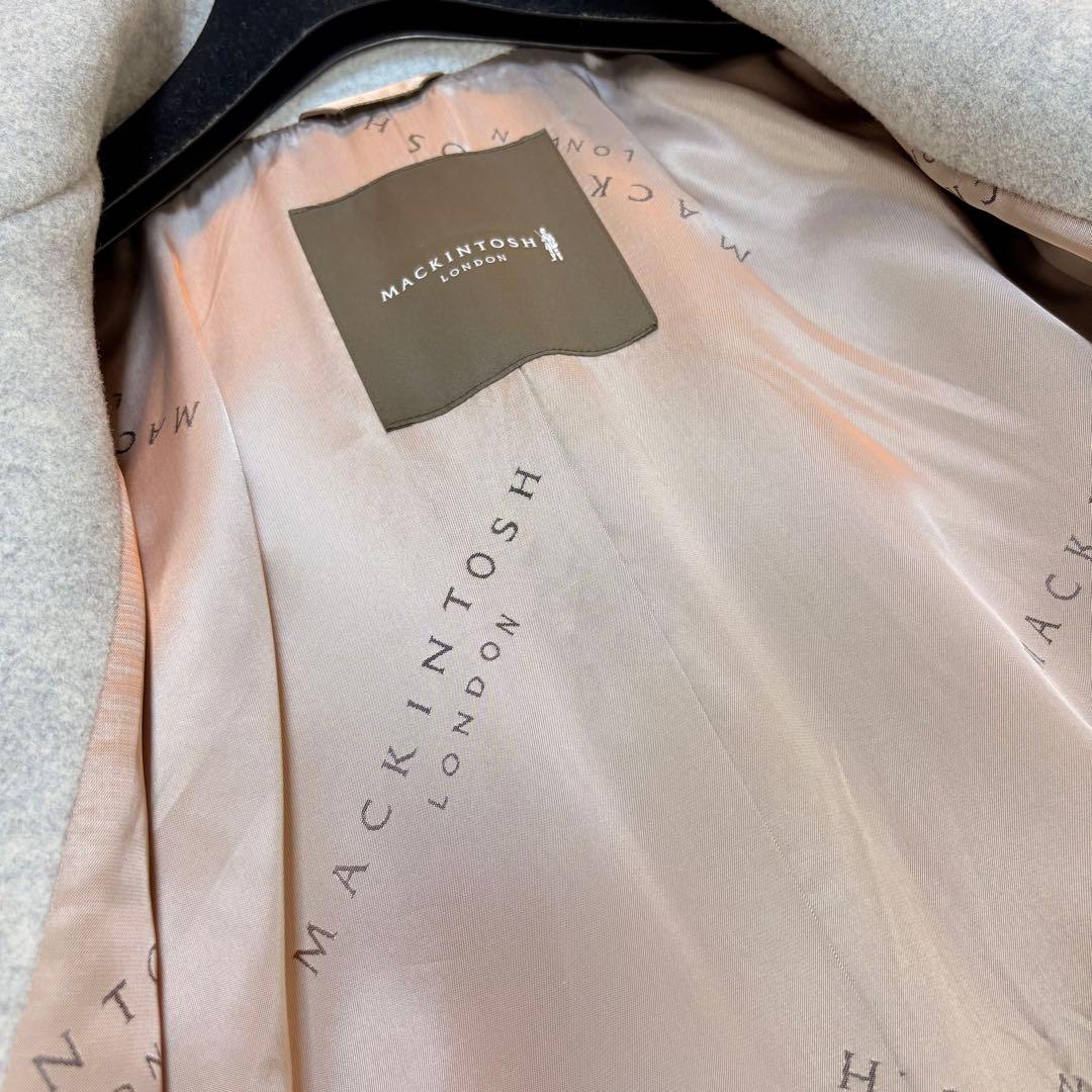 MACKINTOSH LONDON ウールコート 38 グレー ハーフ丈