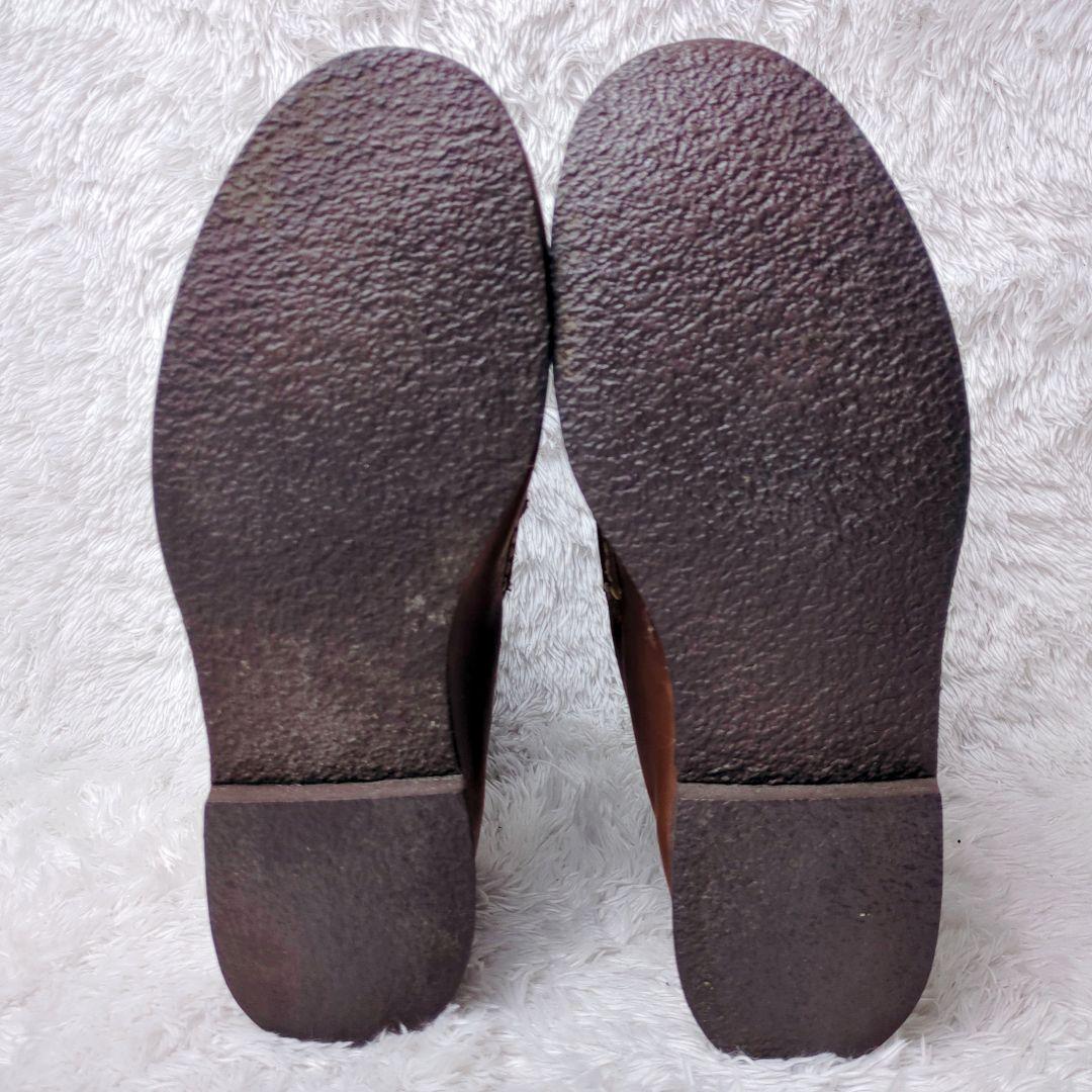 ラッセルモカシン ノックアバウト ブラウン ショートブーツ フェード感