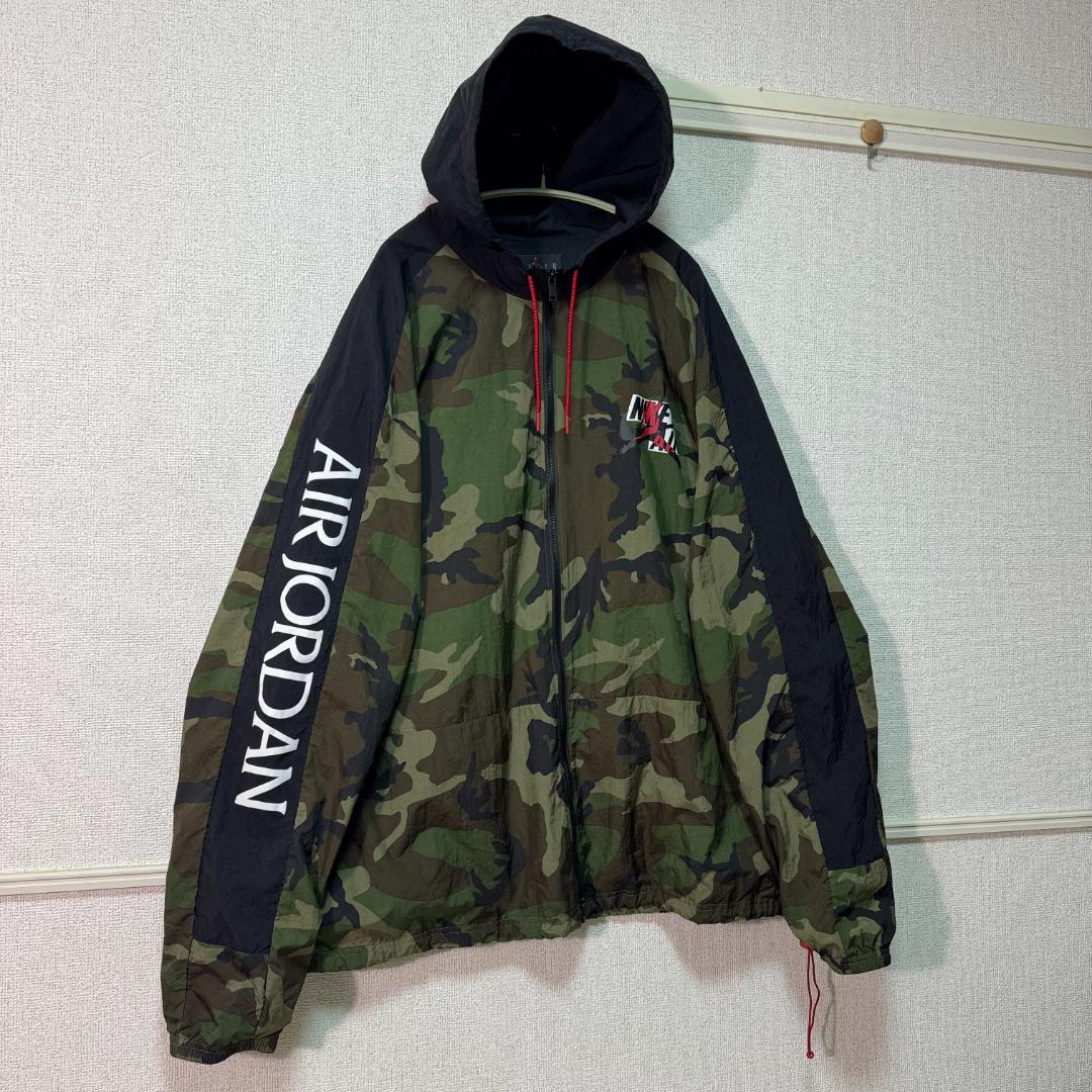 NIKE AIR JORDAN ナイロンジャケット 迷彩 カモフラ 希少 3XL