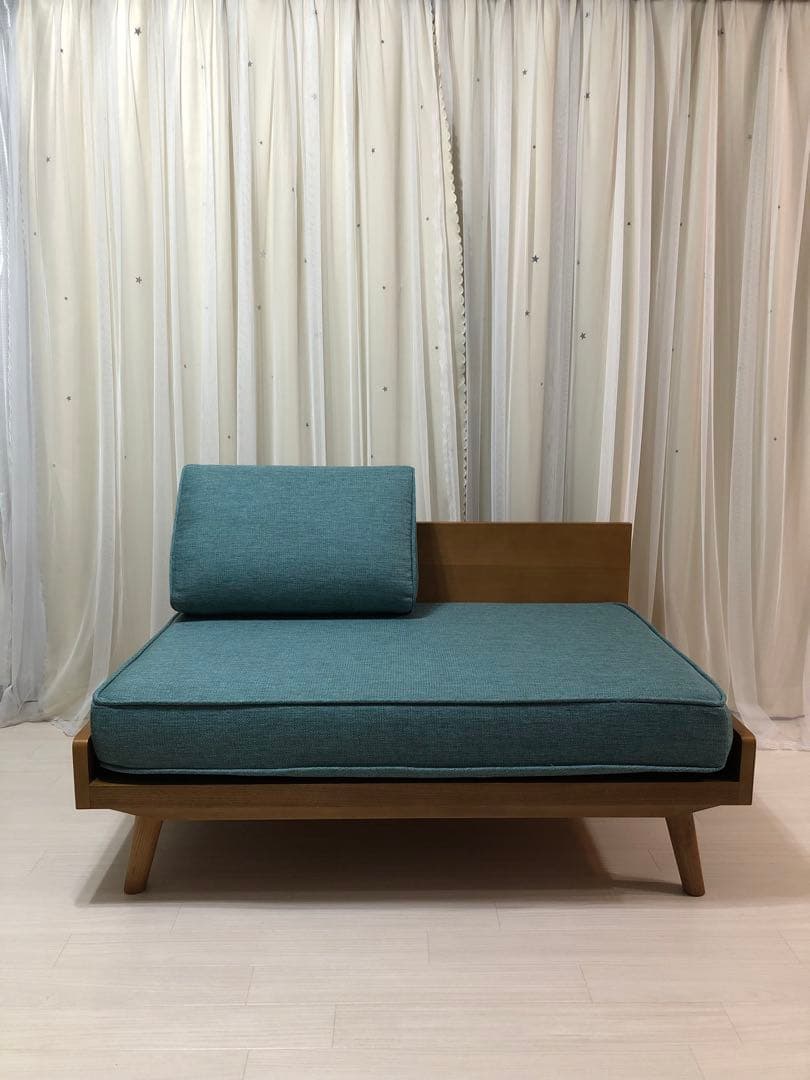 未使用カバー！unico ALBEROソファ 2シーター用グリーン(K151C)