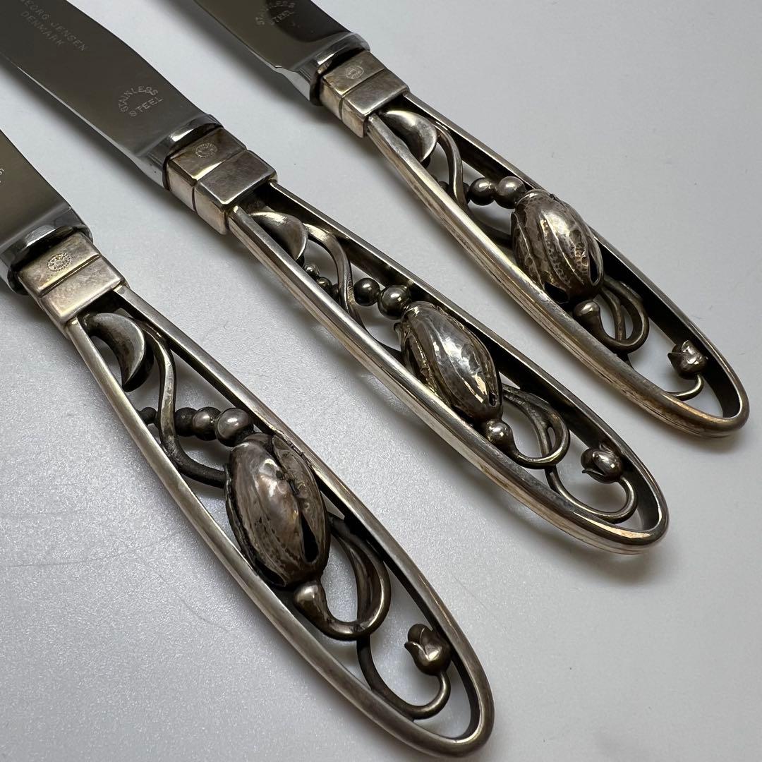 Poジョージジェンセンブロッサム　sterling925 デザートナイ3本