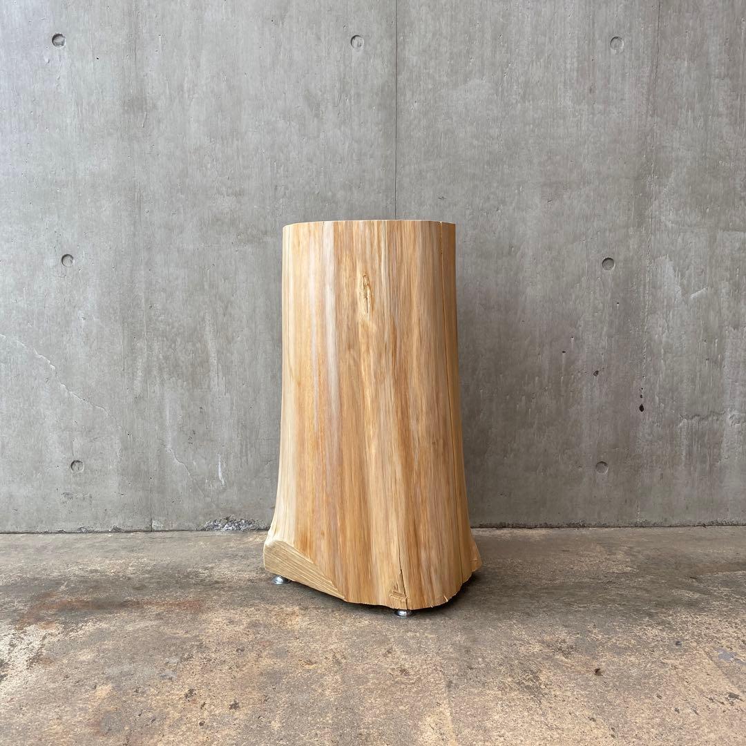 【ひのき切り株のスツール】丸太 椅子 サイドテーブル オブジェ インテリア 什器