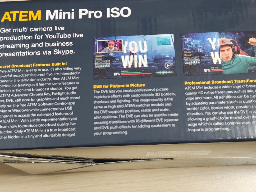 新品同様 ATEM Mini Pro ISO Blackmagic Design