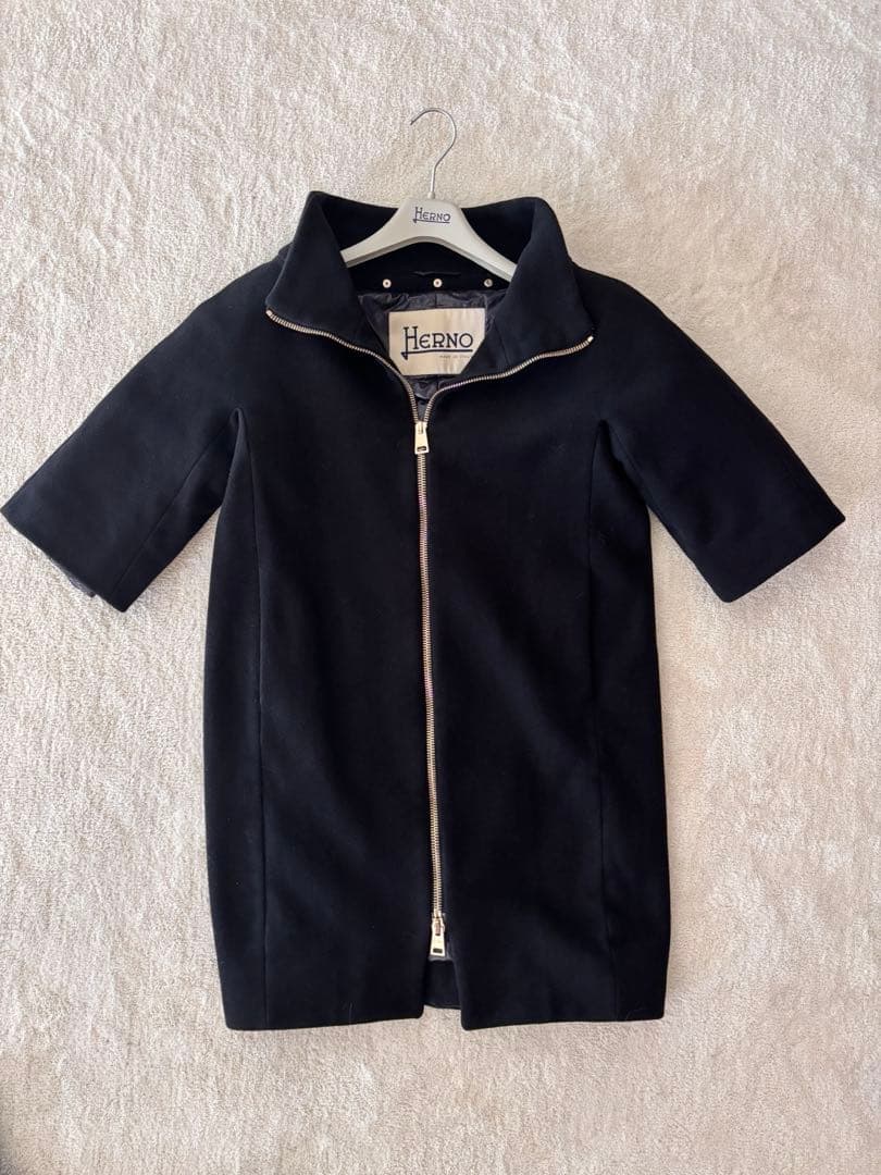 HERNO ヘルノ ウールコート 38 ブラック