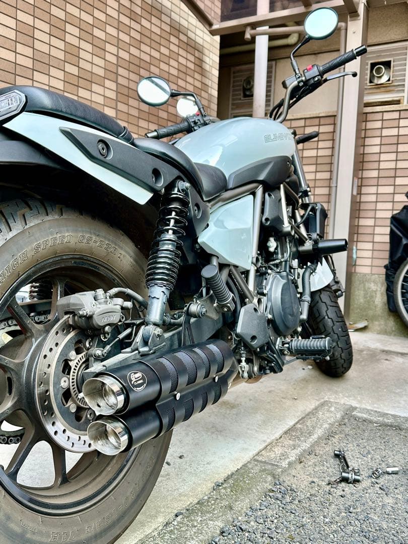 カワサキ エリミネーター400 用カスタムマフラー EL400-V1