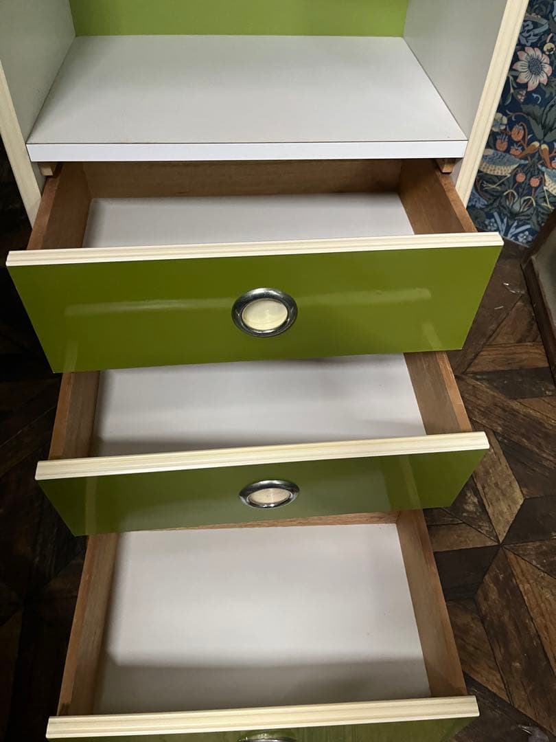 レトロポップ 棚 昭和レトロ 当時物 緑 グリーン 家具 インテリア