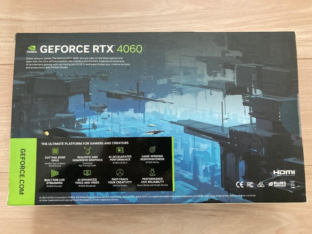 玄人志向NVIDIA GeForce RTX4060搭載グラフィックボード8GB