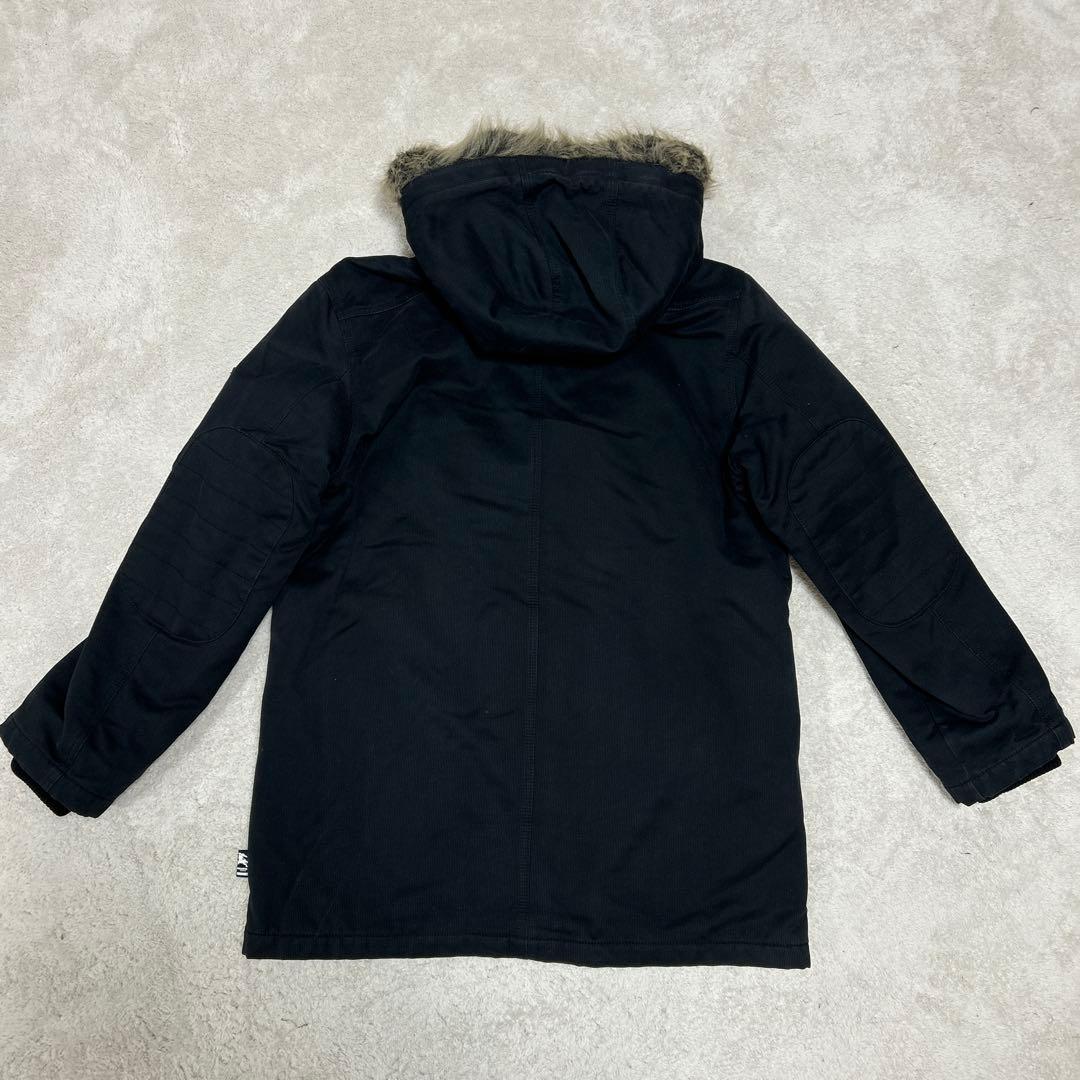 ♦︎バーバリーブルーレーベル♦︎メンズ♦︎ファー付きブラック♦︎ミリタリーコート♦︎N3B