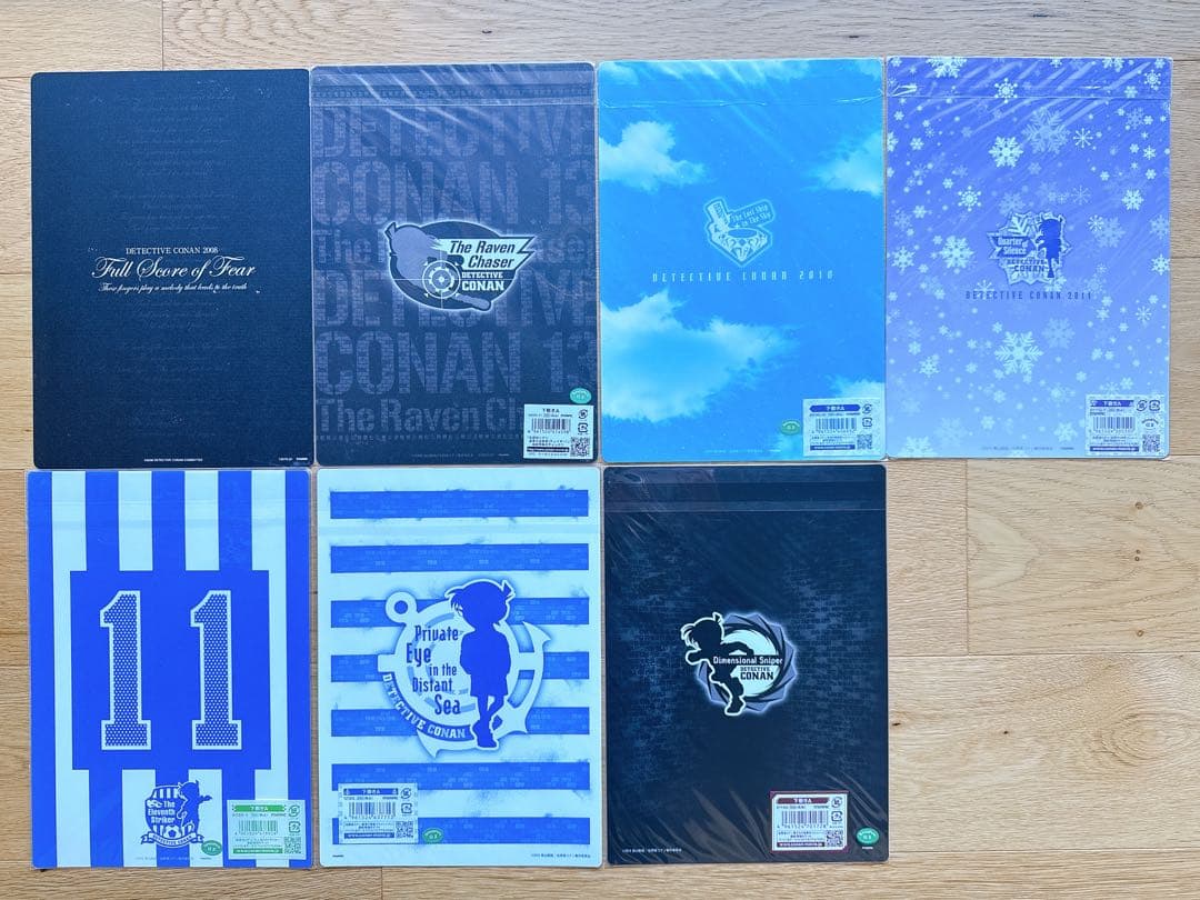 【希少品】名探偵コナン/映画下敷き(A)/7枚セット