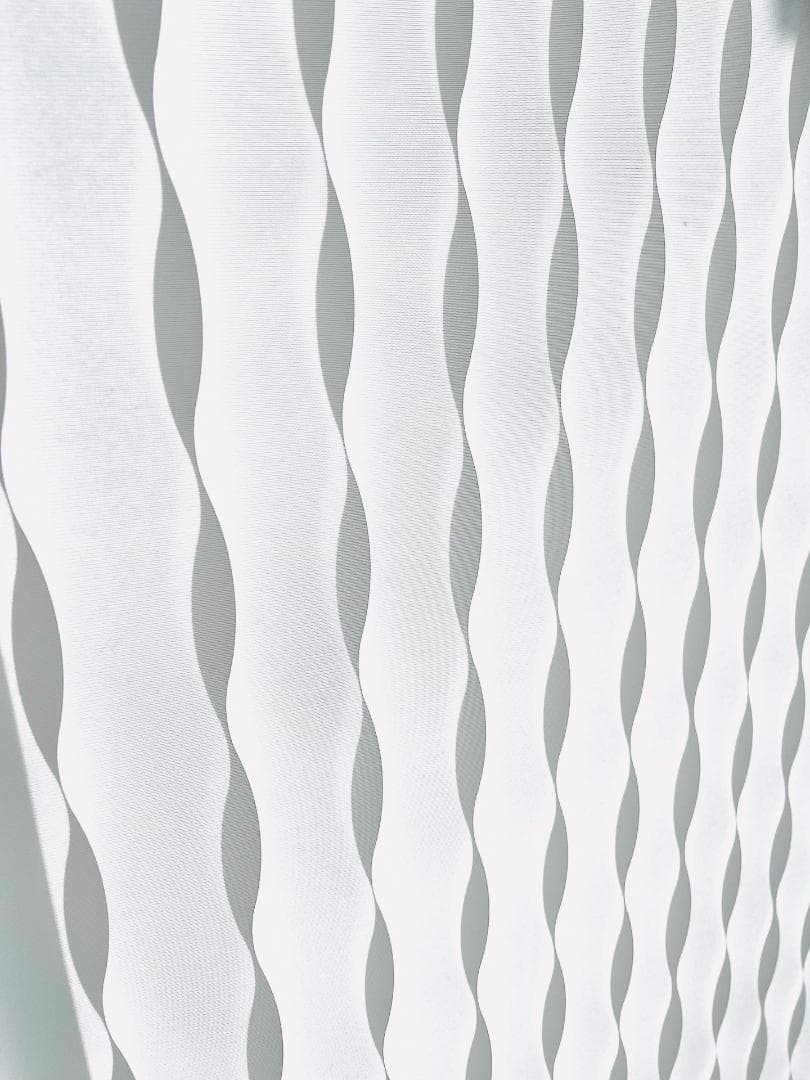 賃貸可【美品】レールのみ ウェーブデザインブラインド★ TOSOデュアルシェイプ