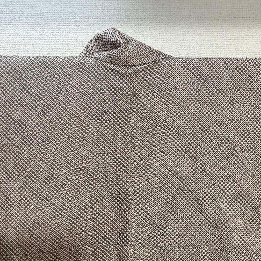 未使用品　カワイイ　総絞りの小紋　着物スキ倶楽部　４８０