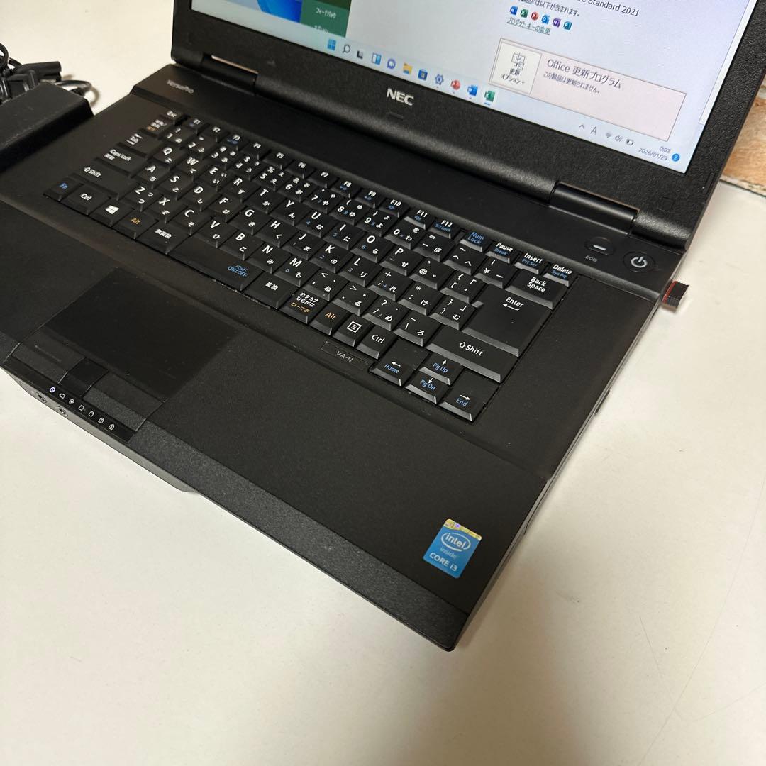 NECノートPC 高速起動SSD メモリ8GBWindows11 オフィス付き