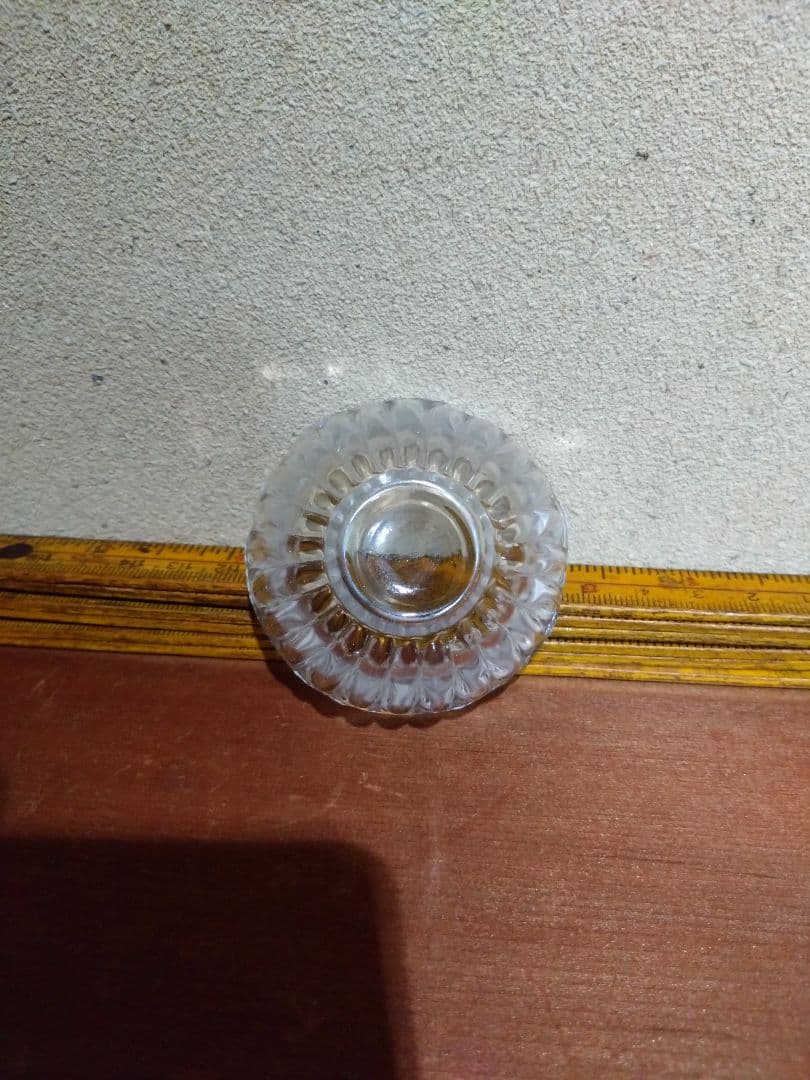 江戸ガラス 型吹き 菊形盃 猪口