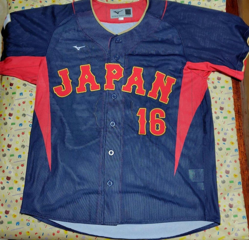 wbc侍ジャパン日本代表ビジター大谷翔平ユニホームMサイズ中古品