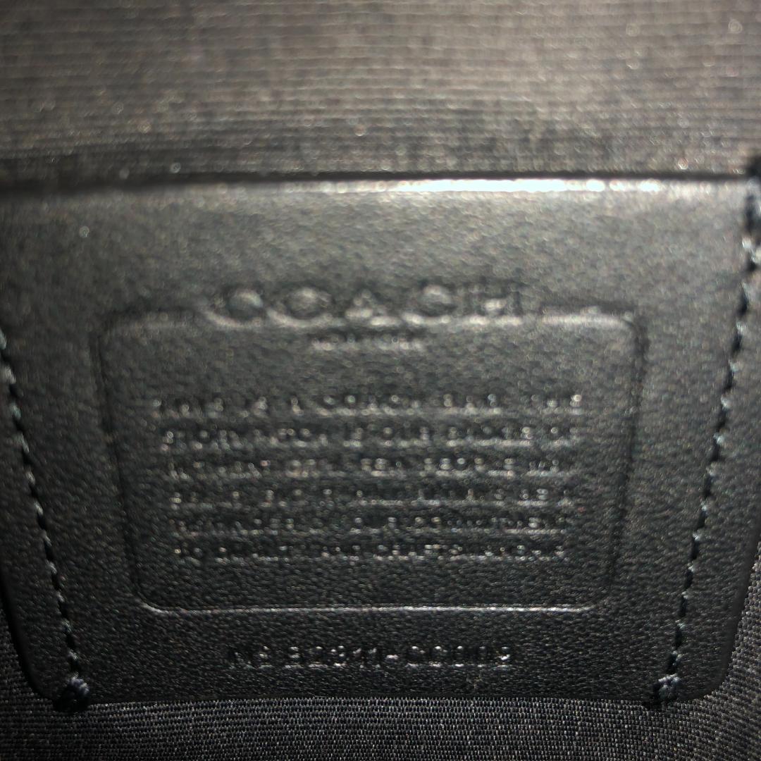 【極美品】COACHコーチ　クロスボディ　メンズショルダーバッグ　PVC×レザー