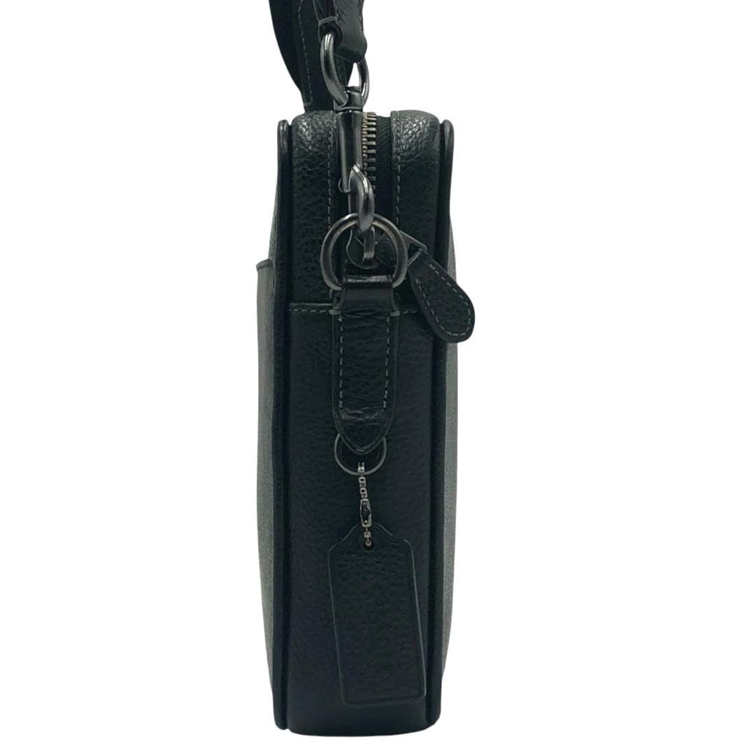 【極美品】COACHコーチ　クロスボディ　メンズショルダーバッグ　PVC×レザー