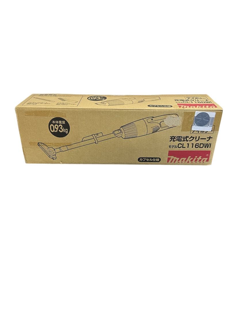 【新品未使用】マキタ(Makita) 充電式クリーナ　アイボリーCL116DWI