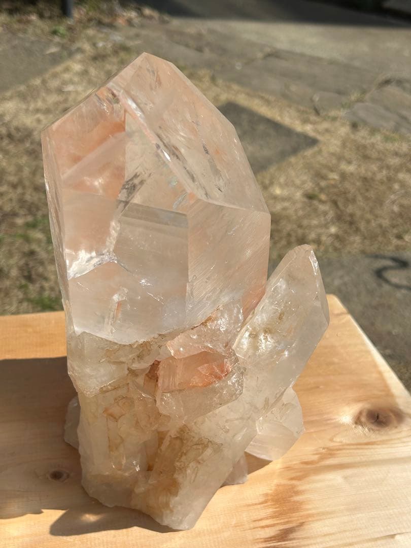 ファントムガーデン水晶天然石タンジェリンクォーツレインボー入　最高品質❗️希少価値