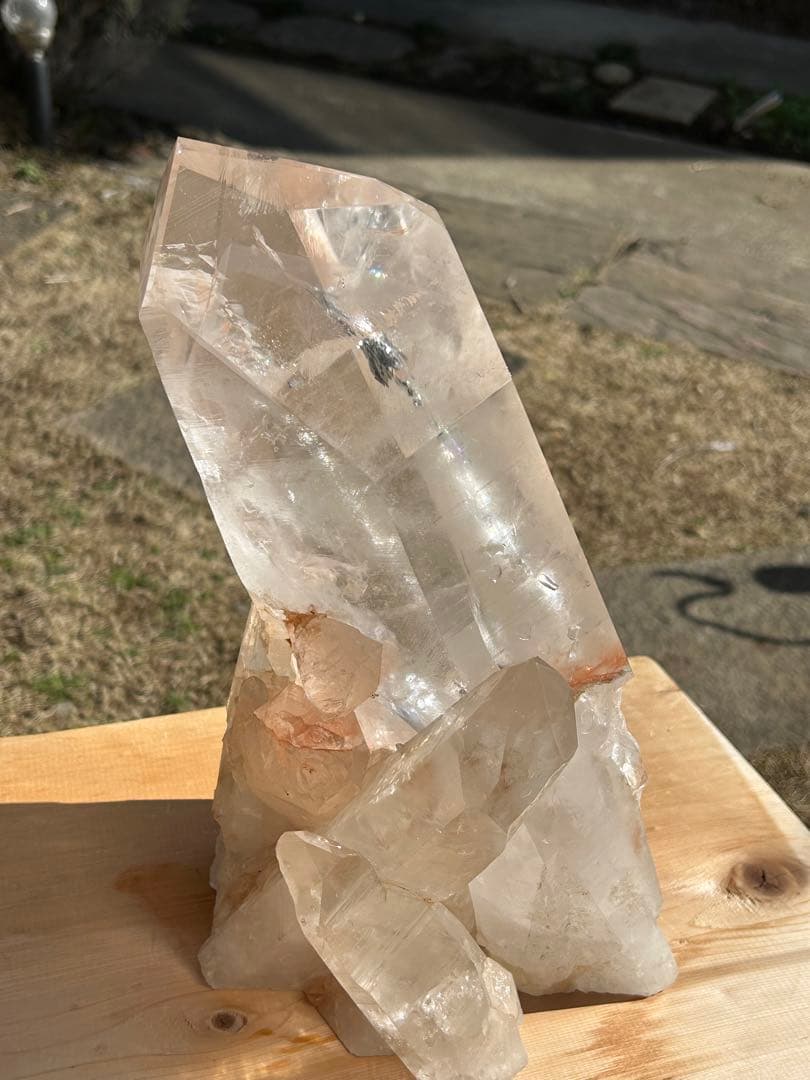 ファントムガーデン水晶天然石タンジェリンクォーツレインボー入　最高品質❗️希少価値