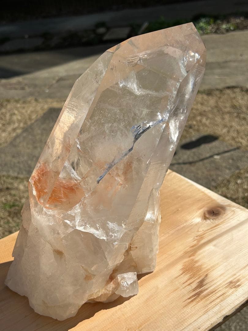 ファントムガーデン水晶天然石タンジェリンクォーツレインボー入　最高品質❗️希少価値