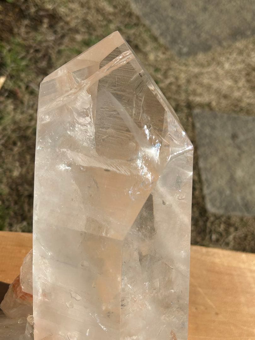 ファントムガーデン水晶天然石タンジェリンクォーツレインボー入　最高品質❗️希少価値