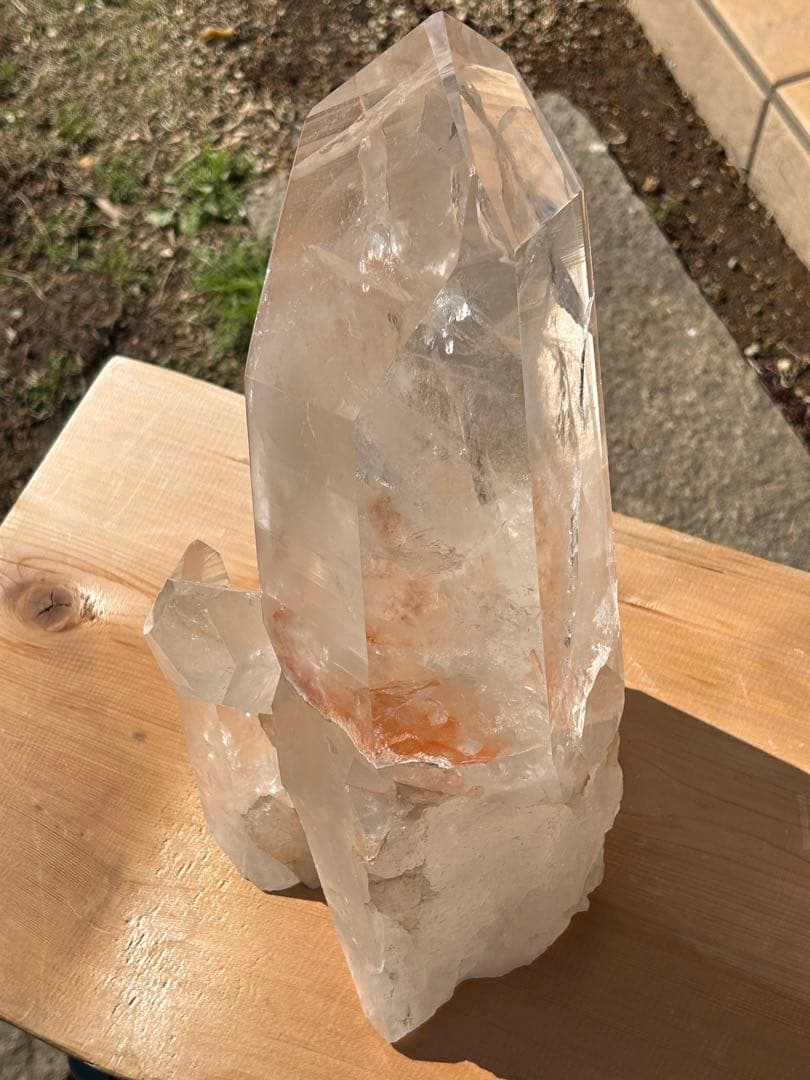 ファントムガーデン水晶天然石タンジェリンクォーツレインボー入　最高品質❗️希少価値