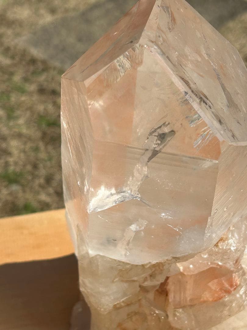 ファントムガーデン水晶天然石タンジェリンクォーツレインボー入　最高品質❗️希少価値