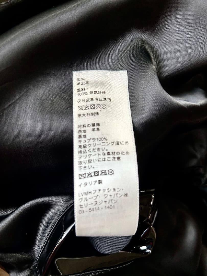 sensei　CELINE 19SS エナメル　ラムレザーモッズパーカー