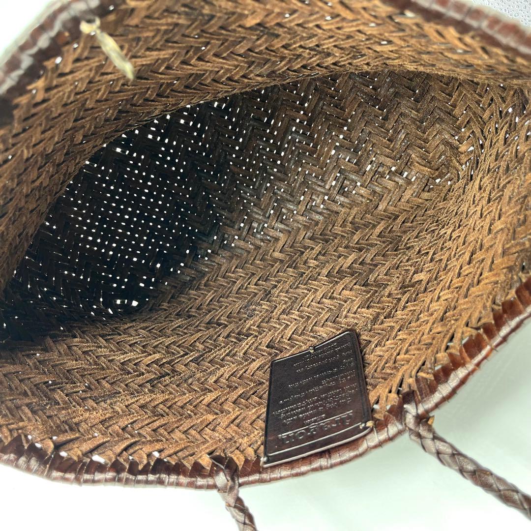 【美品】DRAGON かごバッグ セントクリストファー  ブラウン