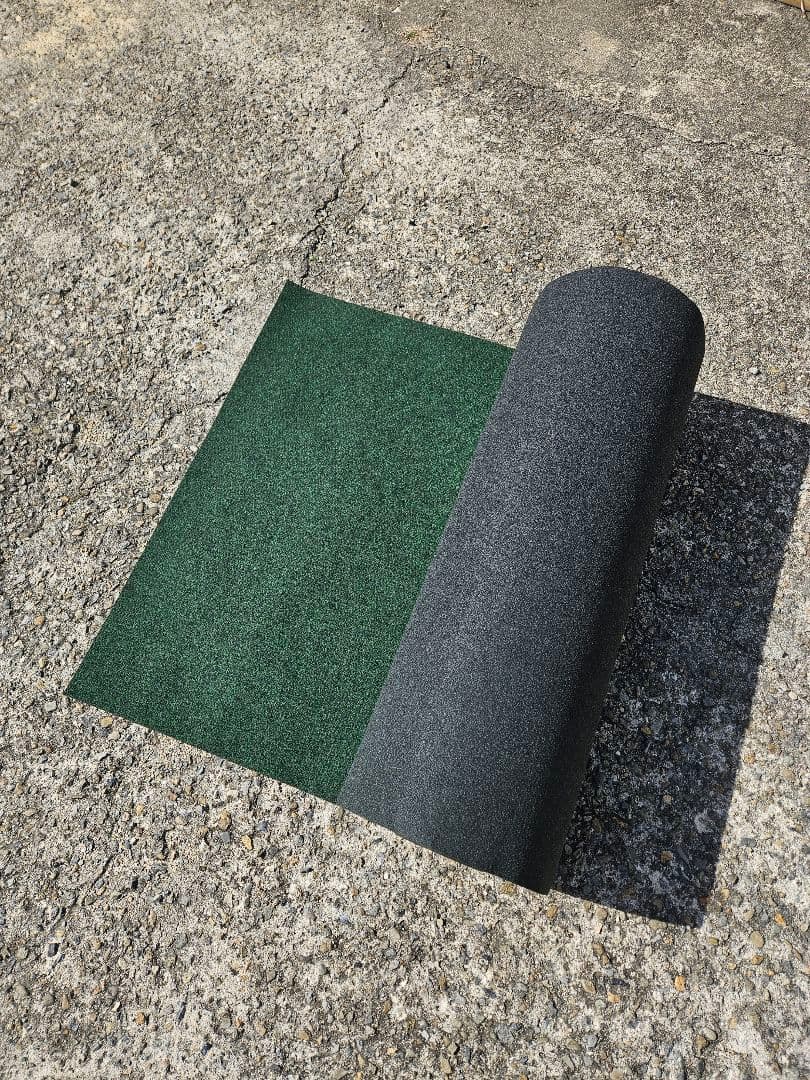 【新品】本格ポリエステル不織布 防草シート(グリーン)厚手　巾1m×20m
