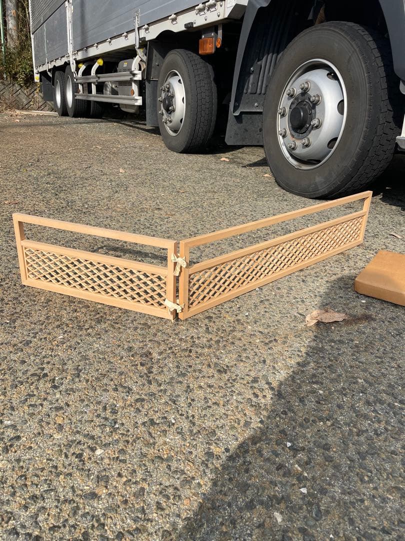 煎茶炉屏風　組子 組子細工 建具職人 日本伝統 桧木　透彫　煎茶道具