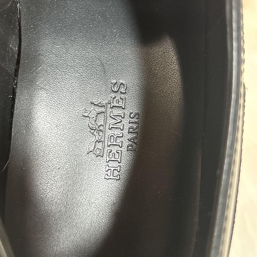 未使用級　HERMES エルメス　革靴　ケリー　ダービー　ファースト　36 黒