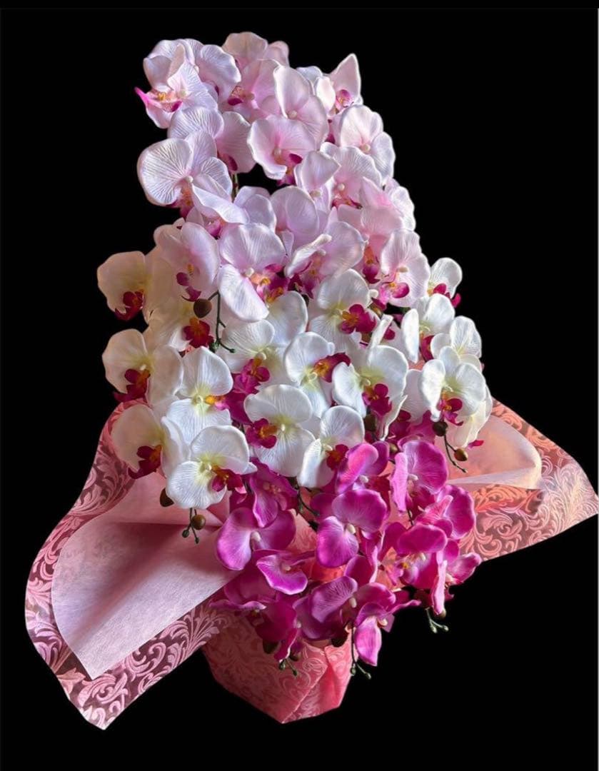 光触媒　人工観葉植物　ウォールグリーン　フェイクグリーン　胡蝶蘭8250tp