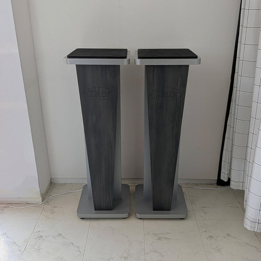 ZAOR ザオール MIZA V36 ペア グレイウェンジ スピーカースタンド