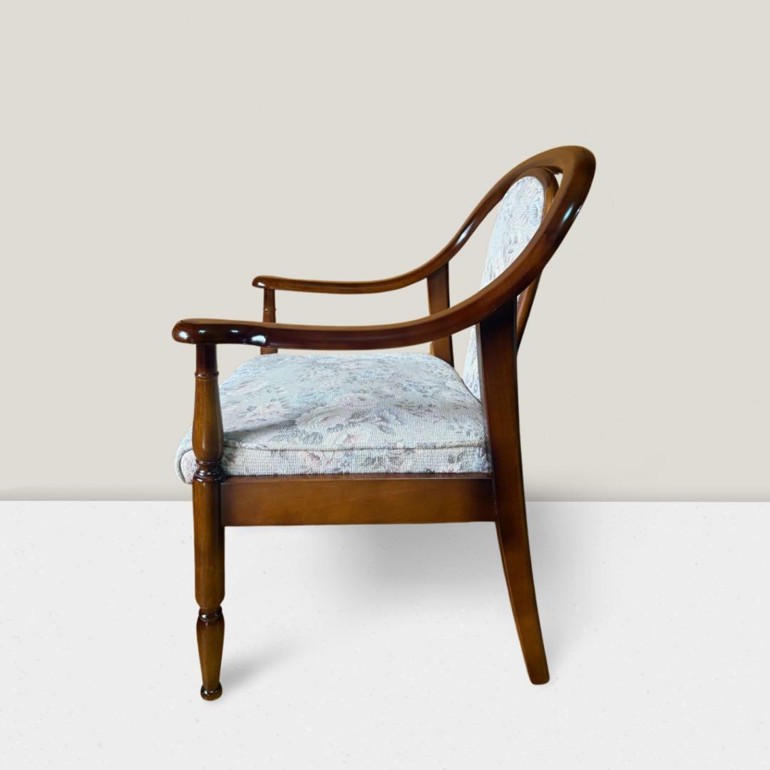 カリモク karimoku コロニアル アームチェア 花柄 椅子