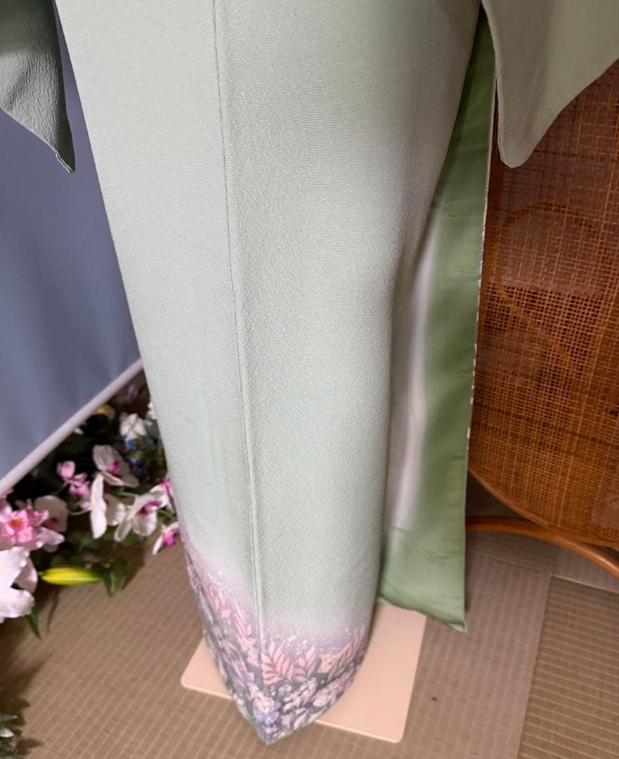 訪問着フルセット　辻ヶ花　翠山工房　落款入り　やまと誂製　トールサイズ