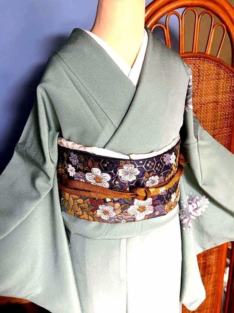 訪問着フルセット　辻ヶ花　翠山工房　落款入り　やまと誂製　トールサイズ