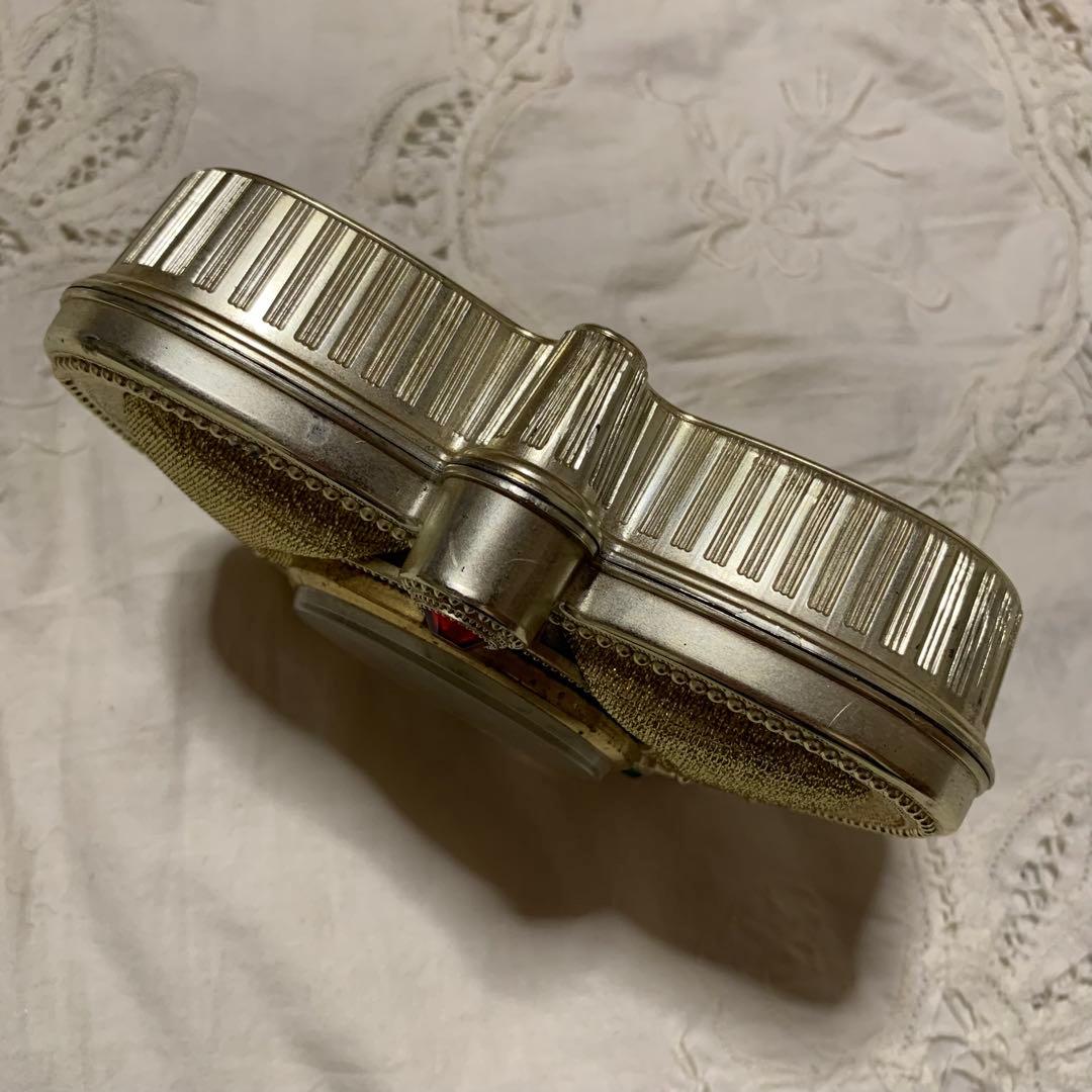 1990年代　UN レトロで珍しい手巻き式置き時計　稼働品