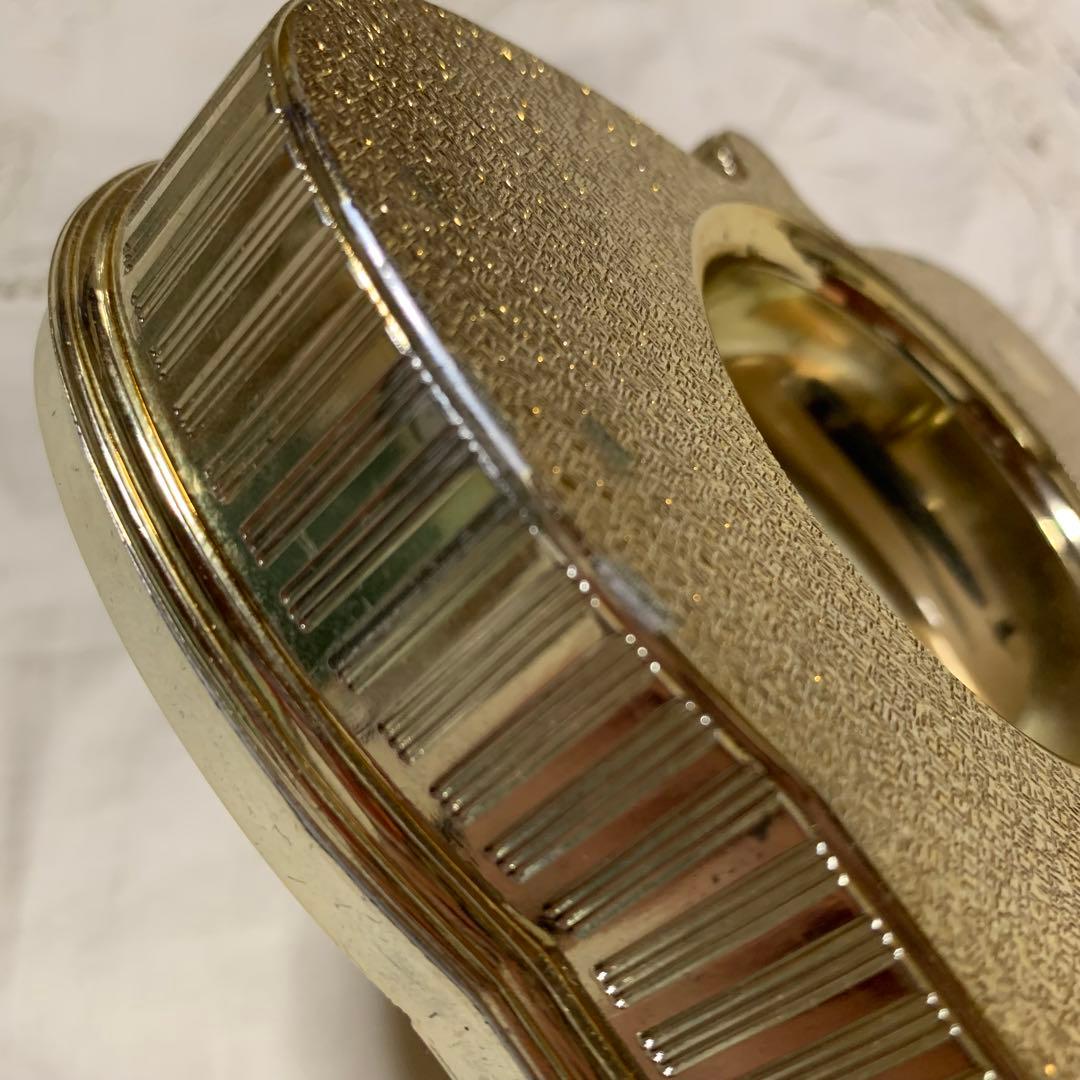 1990年代　UN レトロで珍しい手巻き式置き時計　稼働品