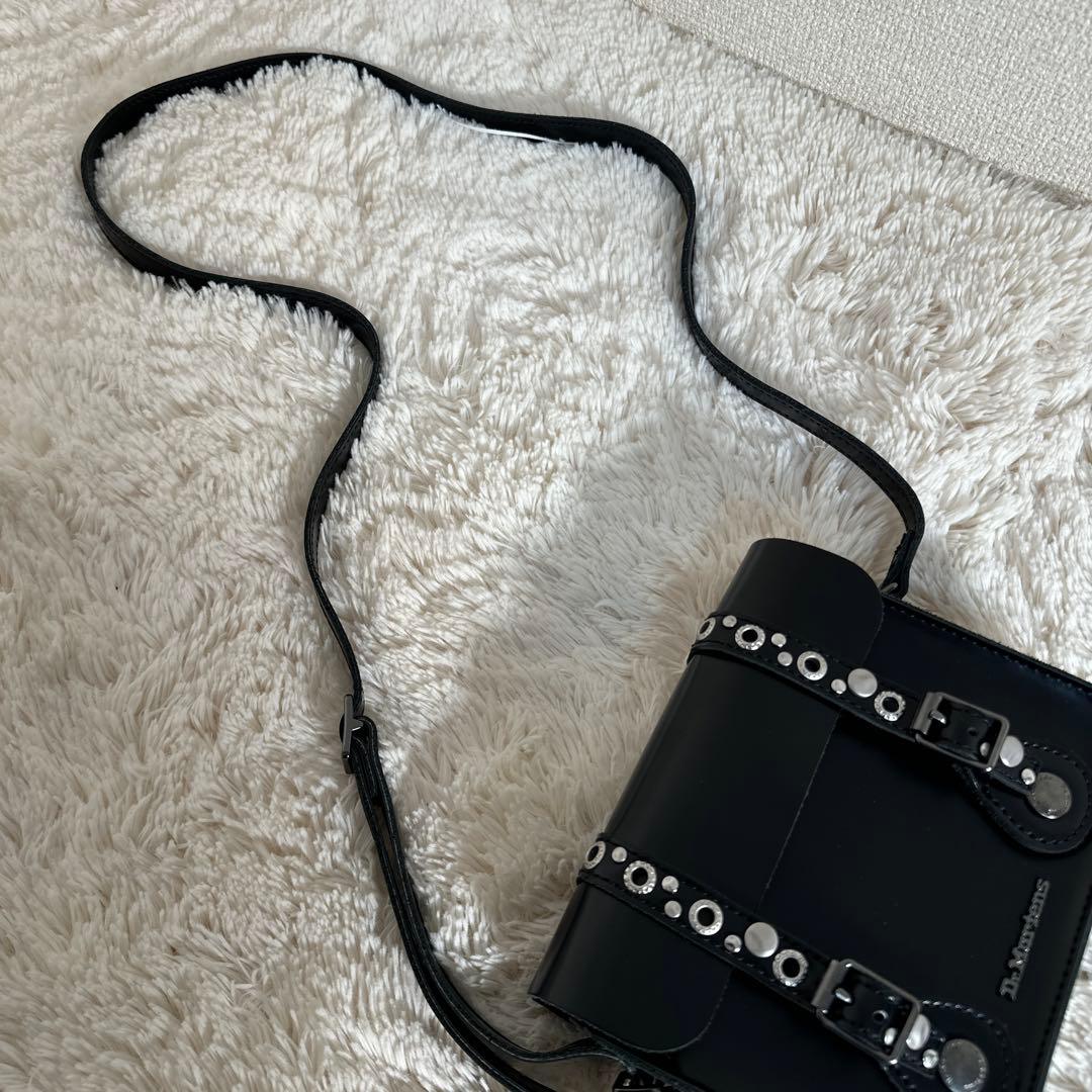 Dr. Martens ショルダーバッグ スタッズ Y2K レザー ブラック