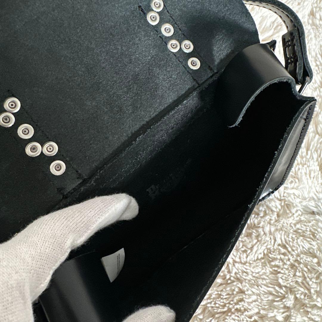 Dr. Martens ショルダーバッグ スタッズ Y2K レザー ブラック