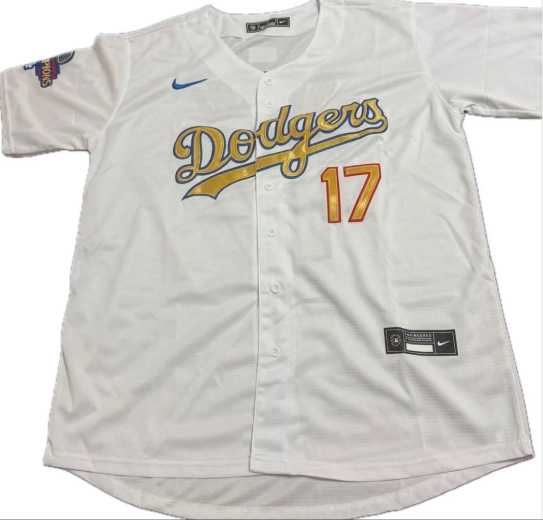 美品未着用　大谷翔平　ドジャース ワールドチャンピオンユニフォーム　L