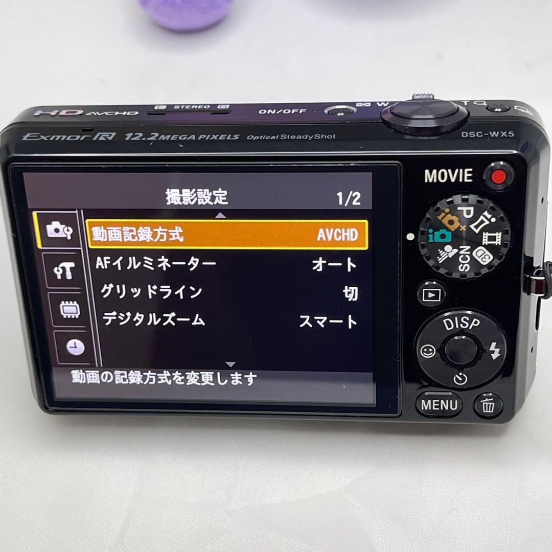 SONY Cyber-shot DSC-WX5 黒 デジカメ コンデジ