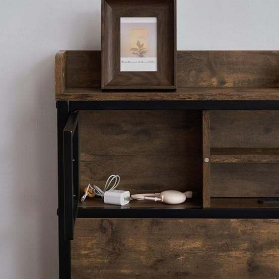 赤字！SD ベッドフレーム セミダブル セミダブルベッド　コンセント・宮付き